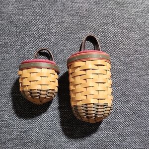 Handcrafted Tan and Brown Woven Baskets